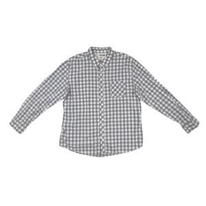 Urban Pipeline Shirt Mens XXL Gray White Check Long Sleeve Button Down
